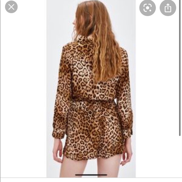 EUC ZARA leopard print romper - Picture 7 of 7